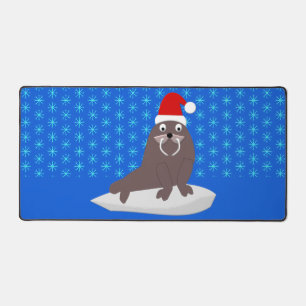 Joli Walrus de Noël et Snowflakes