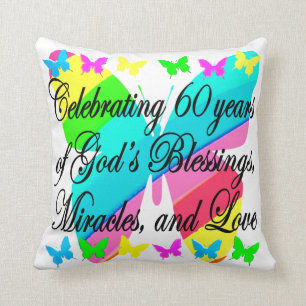 JOLIE 60E ANNIVERSAIRE DIEU AIMER COUSSIN
