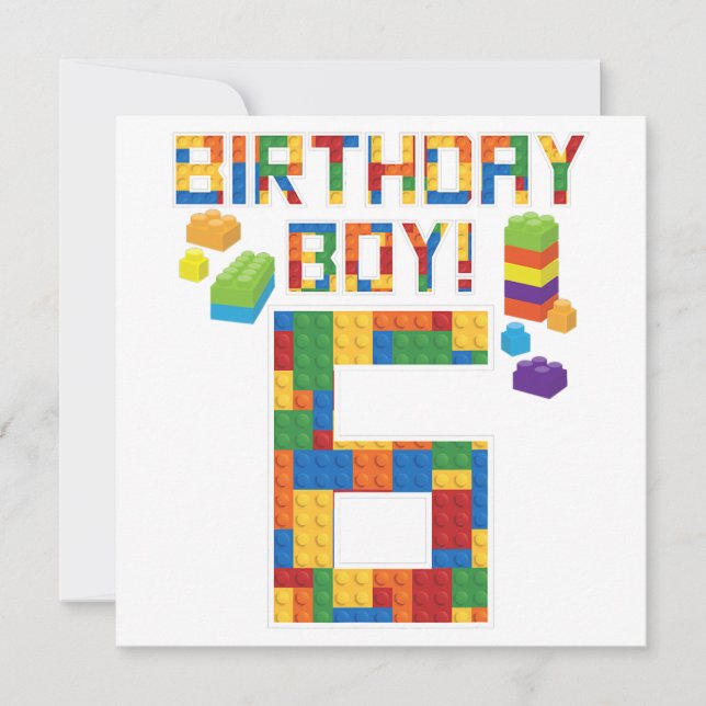 Jolie 6e anniversaire Cadeau 6 ans Bâtiment de l'é (Devant)