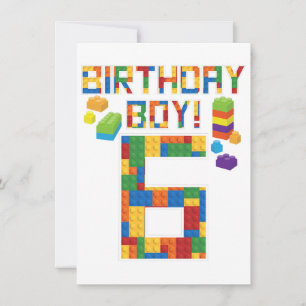 Jolie 6e anniversaire Cadeau 6 ans Bâtiment de l'é