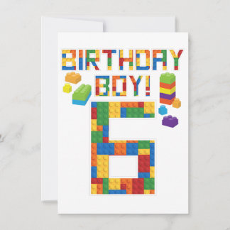 Jolie 6e anniversaire Cadeau 6 ans Bâtiment de l'é