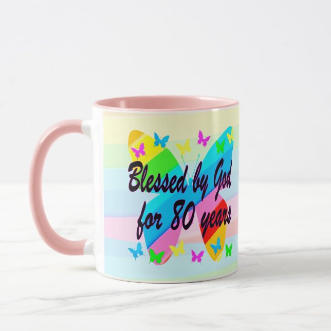JOLIE 80E ANNIVERSAIRE BÉNÉFICIE MUG (Gauche)