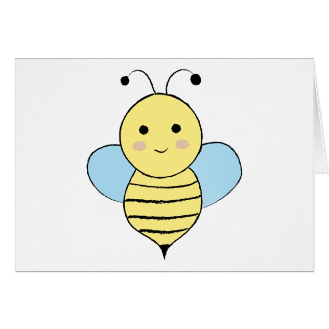 Jolie abeille caricaturale (Devant Horizontal)