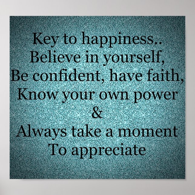 Jolie affiche de citation inspirante (Devant)