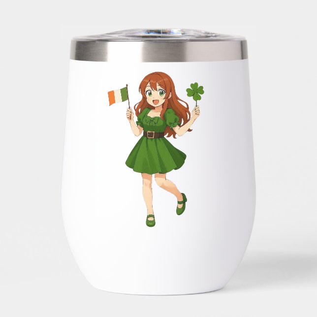 Jolie anime rousse Saint Patrick  (Avant)