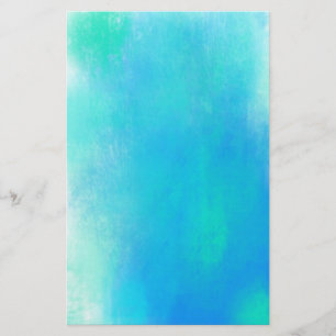 Jolie aquarelle Abstraite en vert et bleu Aqua