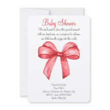 Jolie aquarelle rouge invitation arc