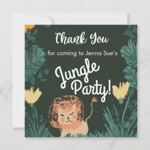 Jolie Art de Lion de la Jungle Safari Fête d'Anniv