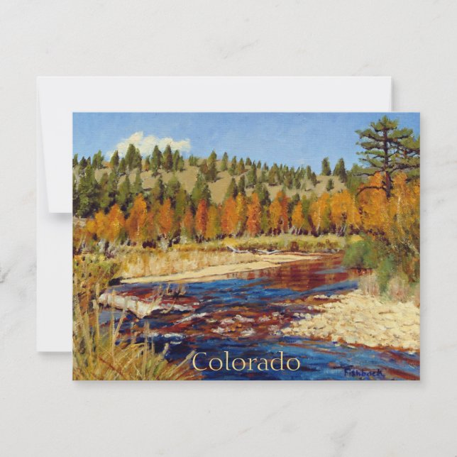 Jolie Automne Colorado Mountain Stream (Devant)