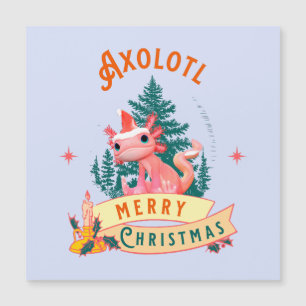 Jolie Axolotl Joyeux Noël Art de Fêtes