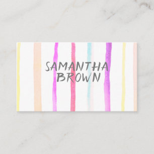 jolie bande aquarelle cartes de visite personnalis