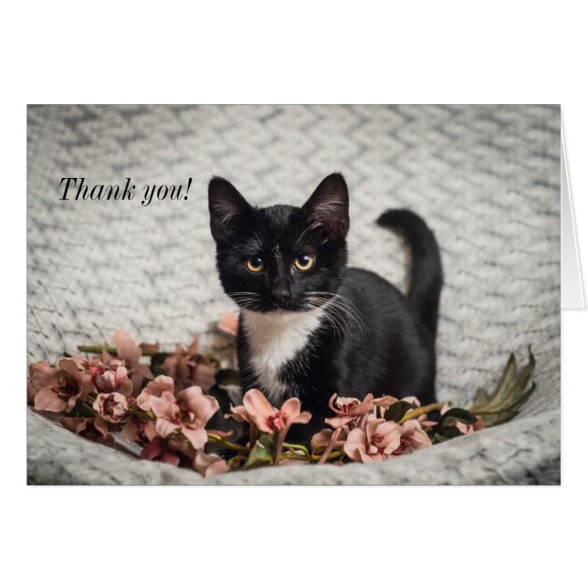 Jolie Bella Rose Carte de remerciements (Devant Horizontal)