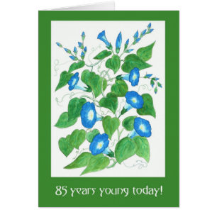 Jolie Blue Morning Glory Flowers 85e anniversaire