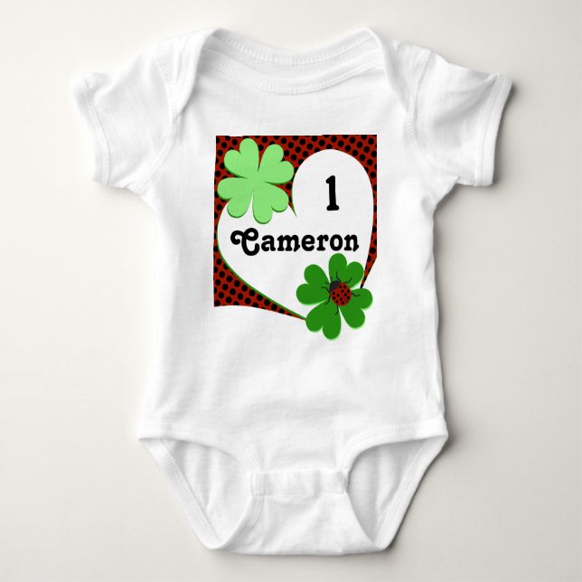 Jolie Body Bébé 1er Anniversaire Punaise de Jardin (Devant)