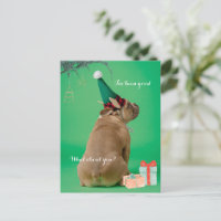Jolie Boxer Chien Noël J'ai été bonne carte postal