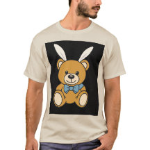 Jolie Bunny Oreilles Teddy Bear T-shirt