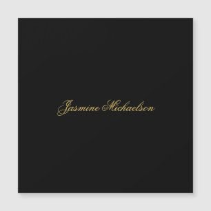 Jolie calligraphie chic nom noir et or
