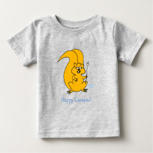 Jolie Camper Écureuil Été Baby T-shirt