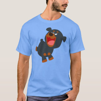 Jolie caricature Bébé Rottweiler T-shirt