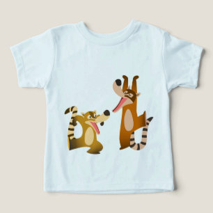 Jolie Caricature Coatimundis T-shirt bébé