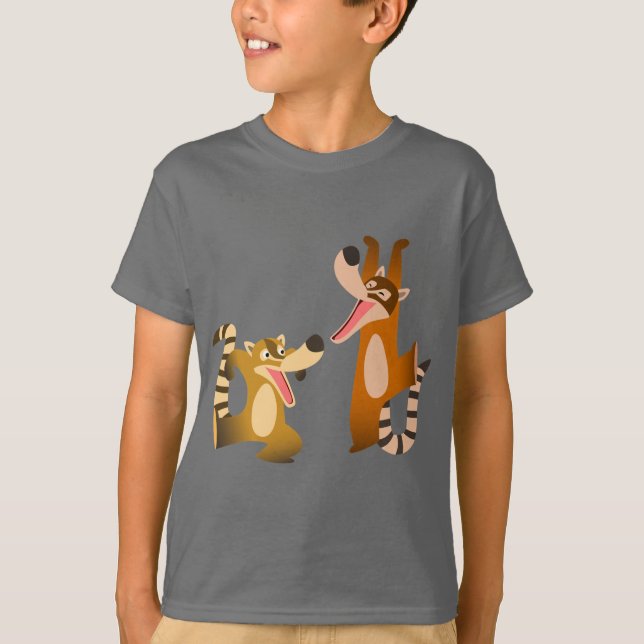 Jolie Caricature Coatimundis T-shirt Enfants (Devant)