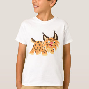 Jolie caricature Facétieuse Bobcat T-shirt enfant