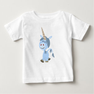 Jolie caricature Unicorn Baby T-shirt