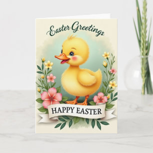 Jolie carte bébé oiseau de printemps