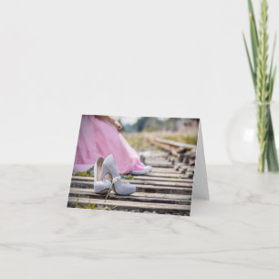 Jolie carte cadeau Wedding shower rose adorable