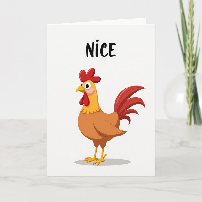 Jolie Carte Coq (Devant)