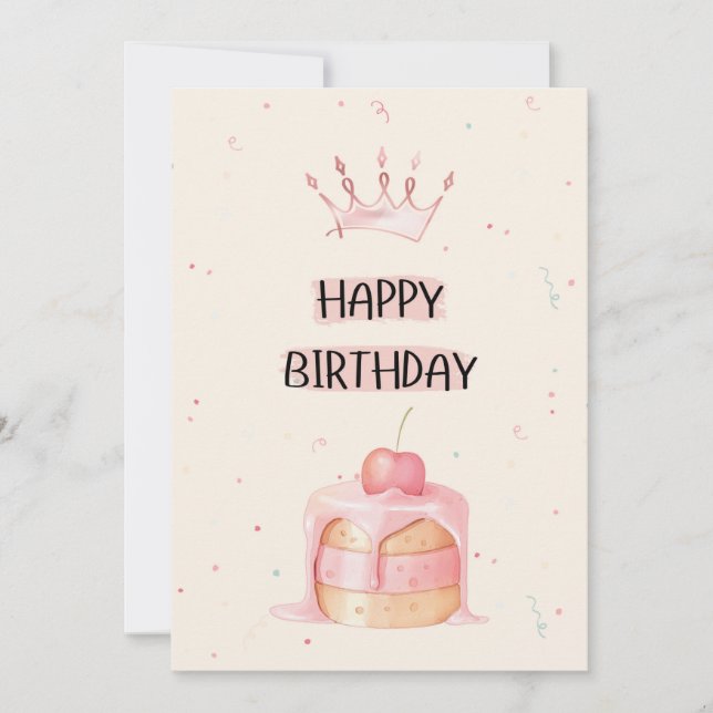 Jolie carte d'anniversaire (Devant)