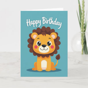 Jolie carte d'anniversaire de gros chat