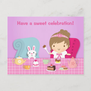 Jolie carte d'anniversaire de la princesse lapin a