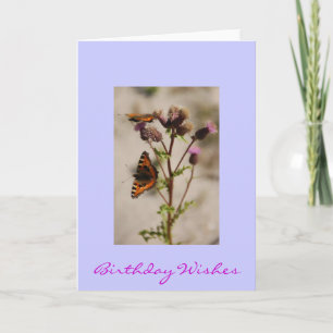 Jolie carte d'anniversaire de papillon