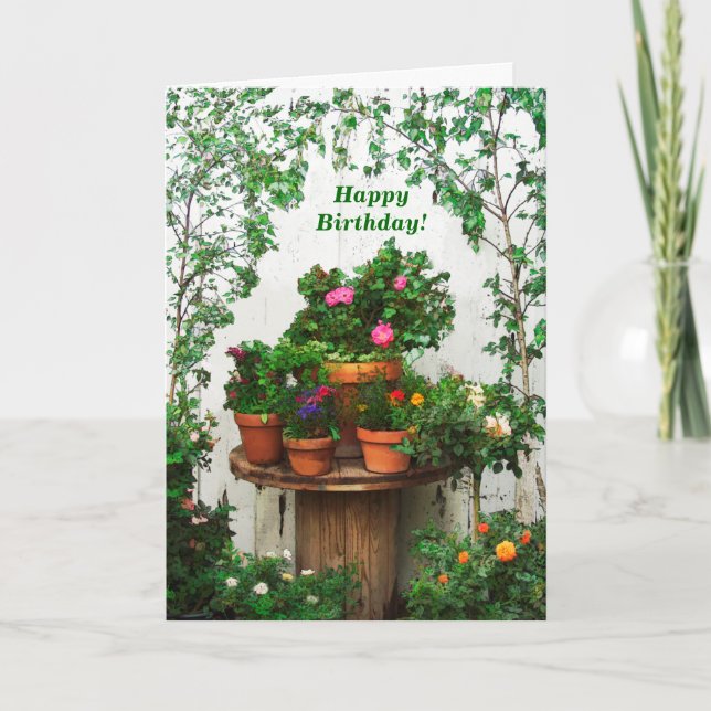 Jolie carte d'anniversaire de roses (Devant)