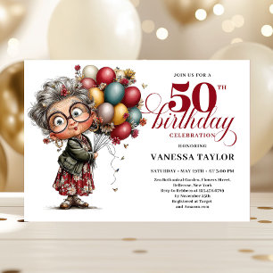 Jolie carte d'anniversaire humoristique pour une d