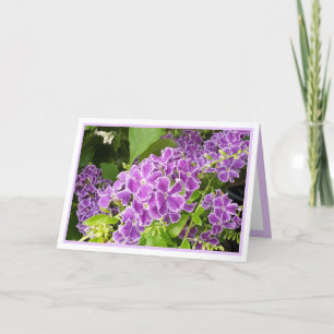 Jolie carte d'anniversaire personnalisée Fleurs