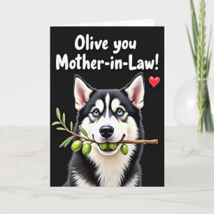 Jolie carte de branche de chien pour la fête des m