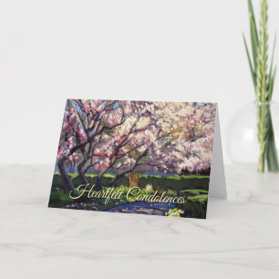 Jolie carte de condoléances mémorial de bénédictio