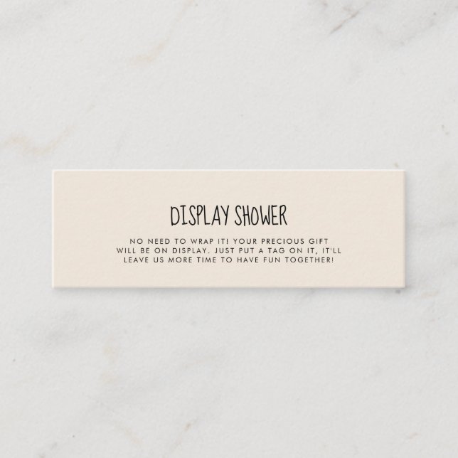 Jolie carte de douche Display moderne insert (Devant)