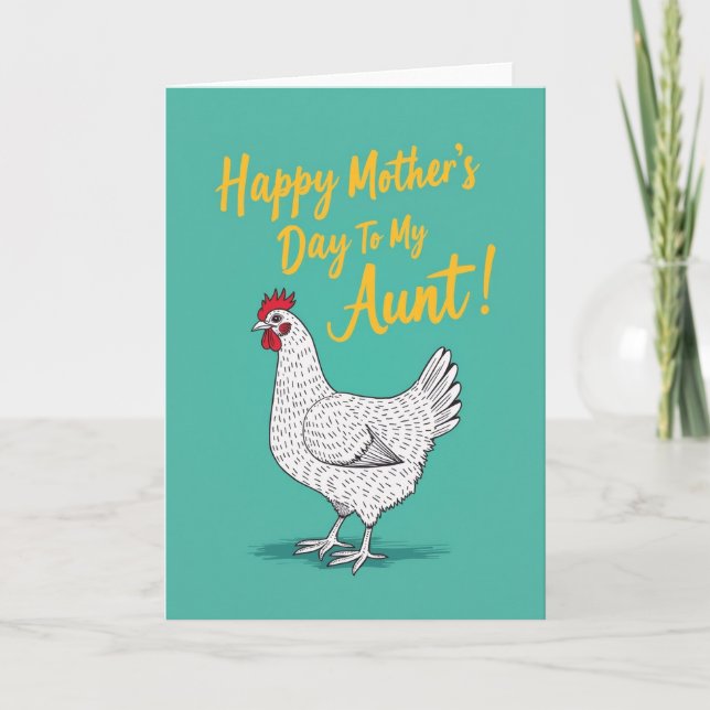 Jolie carte de fête des mères Hen Art (Devant)
