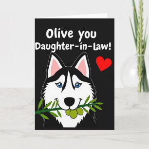Jolie carte de fête des mères Husky
