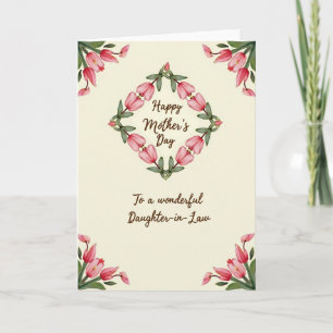 Jolie carte de fête des mères pour belle-fille