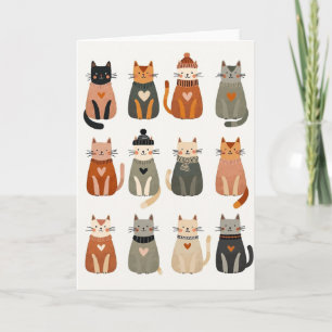 Jolie carte de fête des mères pour chats