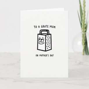 Jolie carte de fête des mères râpe