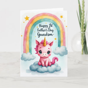 Jolie carte de Fête des Pères avec un poney