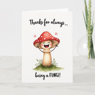 Jolie carte de Fête des Pères champignons