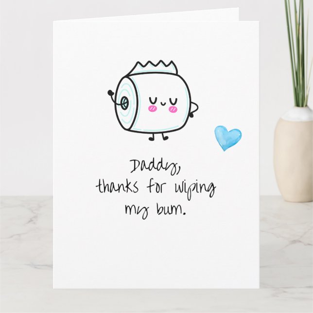 Jolie carte de fête des pères de Bébé1 (Devant)