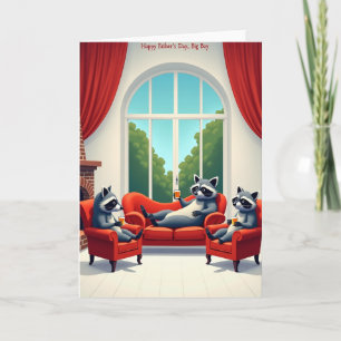 Jolie carte de Fête des Pères pour le canapé