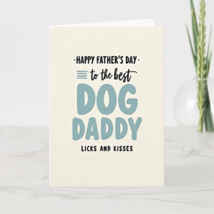 Jolie carte de Fête des Pères pour Papa Chien